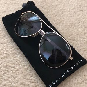 Quay Vivienne Aviator Sunglasses